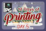 On the 5th Day of Printing - It Snowed Outside