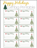 Printable Holiday Gift Tags - Reduce Holiday Waste