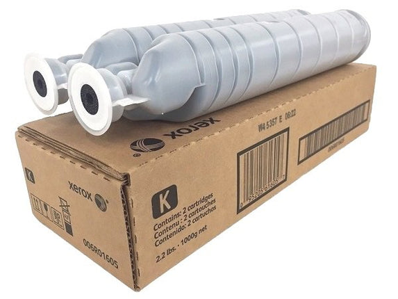 Original Xerox 6R1605 Standard Yield Black Toner Cartridge, 006R01605