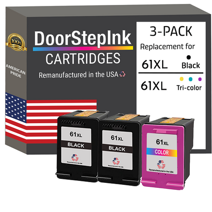 Replacement HP 61XL (CH563WN) & HP 61XL (CH564WN) Color Ink-Multipack