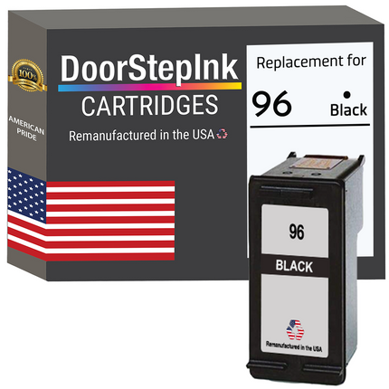 DoorStepInk Remanufactured in the USA Ink Cartridges for 96 C8767 Black