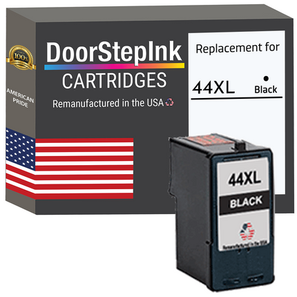 DoorStepInk Remanufactured in the USA Ink Cartridge for Lexmark #44XL Black