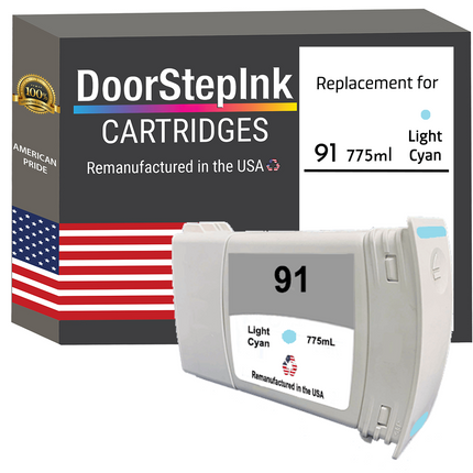 HP 91 (C9470A) 775mL Light Cyan Ink Cartridges