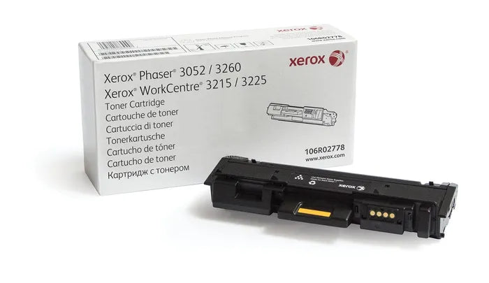 Genuine Xerox 106R02778 Standard Yield Black Toner Cartridge