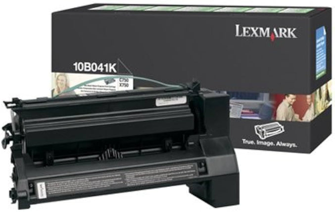 Genuine Lexmark C750 Standard Yield Black Toner Cartridge, 10B041K