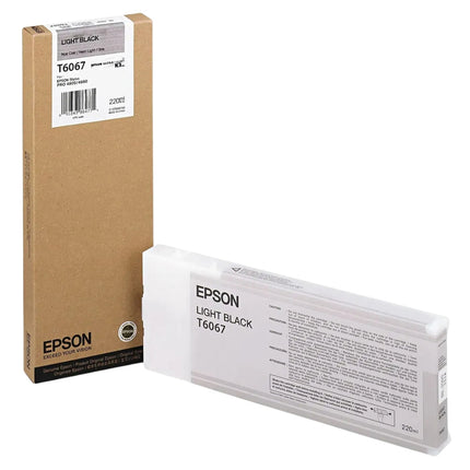Original Epson 220ml UltraChrome K3 Light Black Ink Cartridge, T606700