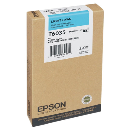 Original Epson T6035 Light Cyan Ink Cartridge