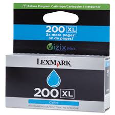 Original Lexmark 200xl High Yield Cyan Ink Cartridge, 14L0175