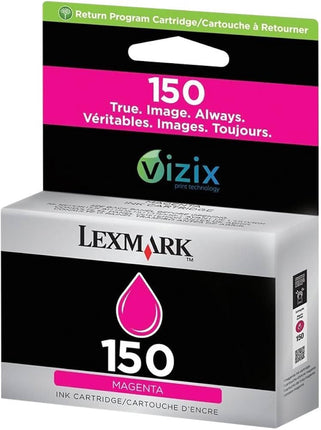 Genuine Lexmark 150 Standard Yield Magenta Inkjet Cartridge, 14N1609