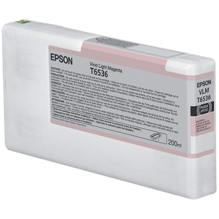 Epson (T6536) 200ml Vivid Light Magenta UltraChrome HDR Ink Cartridge, T653600