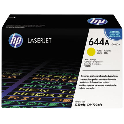 Genuine HP 644A Yellow Laserjet Toner Cartridge, Q6462A