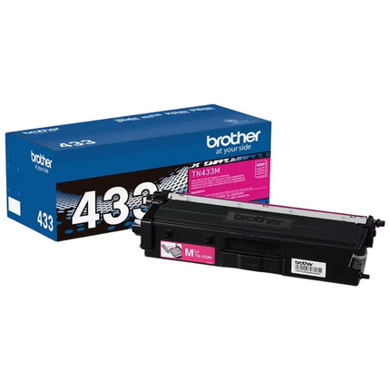 Genuine Brother TN-433 Magenta High-Yield Toner Cartridge, TN433M