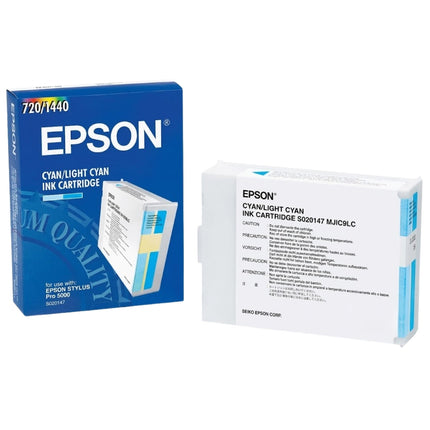 Genuine Epson S020147 Standard-Yield Light Cyan Inkjet Cartridge, MJIC9LC