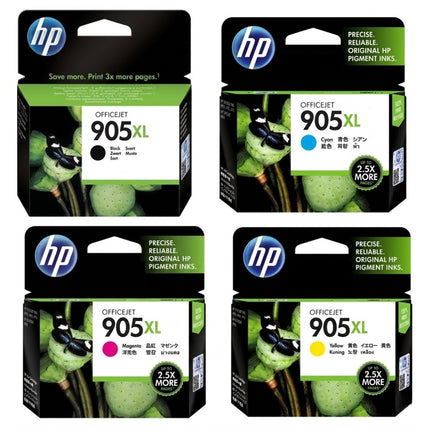 HP 905XL Black and Color Ink Cartridge (Combo 4 Pack)