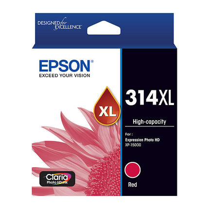 Original Epson 314XL High-Yield Red Inkjet Cartridge, T314XL820