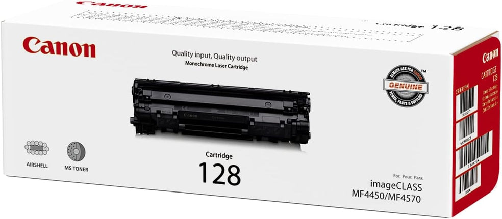 Original Canon 128 High Yield Black LaserJet Toner Cartridge, 3500B001