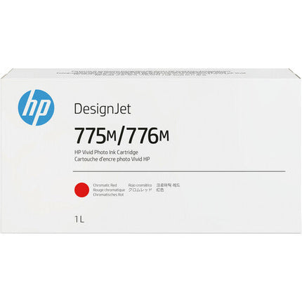 Genuine HP 775M/776M Chromatic Red DesignJet Ink Cartridge, 3WW84A