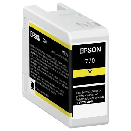 Original Epson 770 Standard Yield Yellow Ink Cartridge, T770420