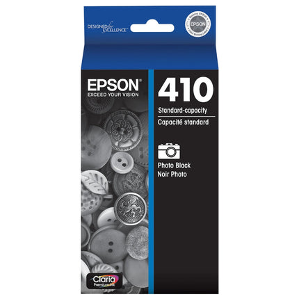 Epson 410 Claria Premium Standard Photo Black Ink Cartridge, T410120-S