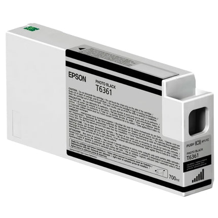 Original Epson T6361 Photo Black UltraChrome HDR Ink Cartridge, T636100