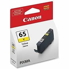 Original Canon CLI-65 Standard Yield Yellow Ink Cartridge, 4218C002