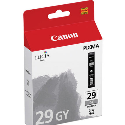 Original Canon PGI-29 Standard Yield Gray Ink Cartridge, 4871B002