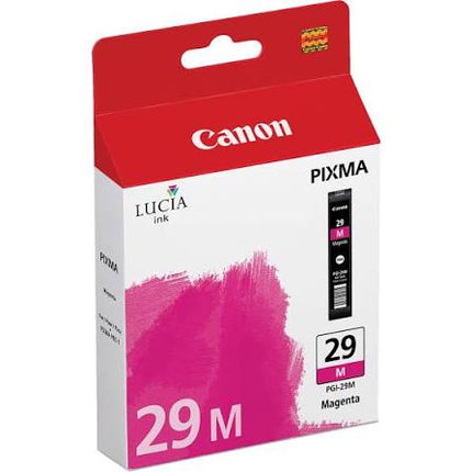 Original Canon PGI-29 Standard Yield Magenta Ink Cartridge, 4874B001