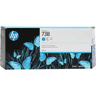 Original HP 738 Standard Yield Matte Black Ink Cartridge, 498N4A