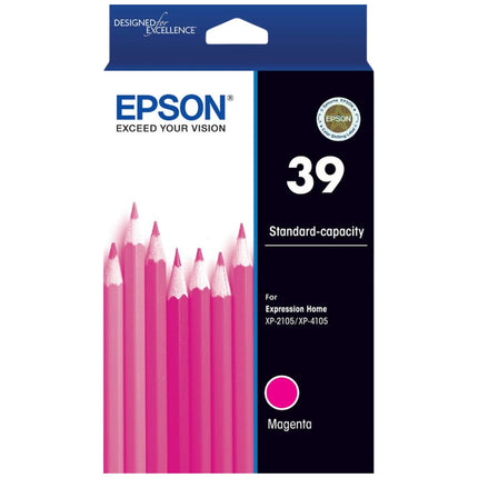 Original Epson 39 Standard Yield Magenta Ink Cartridge, C13T04J392