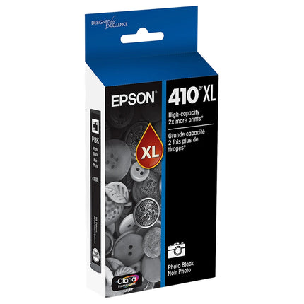 Epson 410XL Claria Premium High-Yield Photo Black Ink Cartridge, T410XL120-S