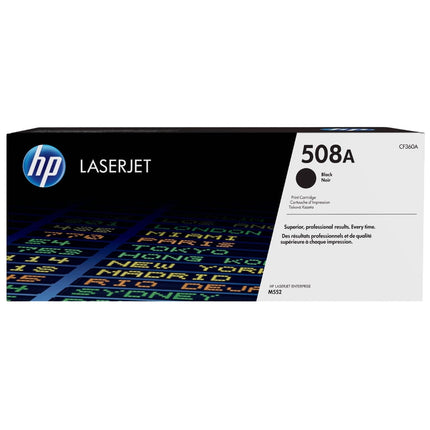 Original HP 508A Standard-Yield Black Toner Cartridge, CF360A
