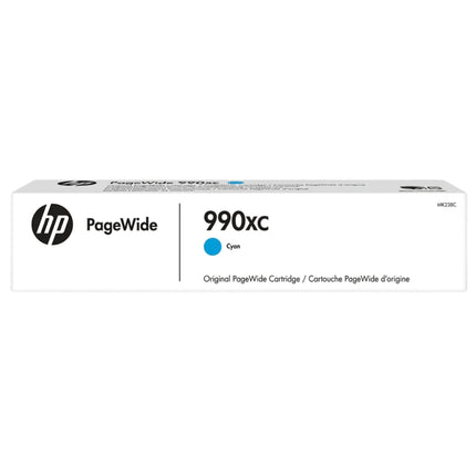 Genuine HP 990XC Cyan High-Yield PageWide Ink Cartridge, M0K05XC