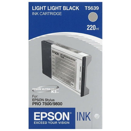 Original Epson T5639 Light Light Black Ink Cartridge
