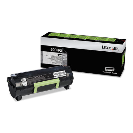 Lexmark 500HG Black Toner Cartridge, 50F0H0G