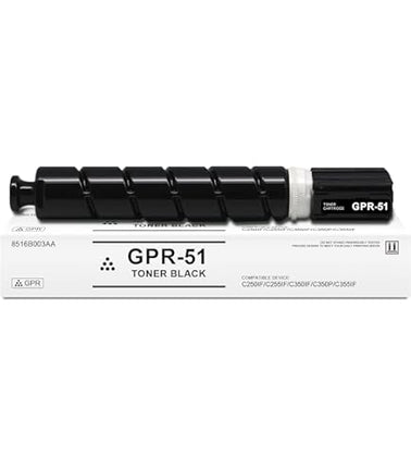 Original Canon GPR-51 Standard Yield Black Toner Cartridge, 8516B003