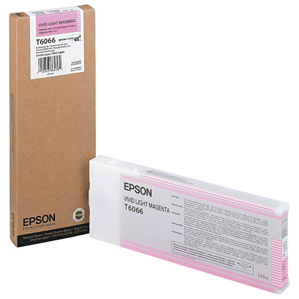 Original Epson 220ml UltraChrome K3 Vivid Light Magenta Ink Cartridge, T606600