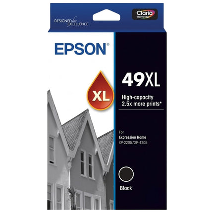Original Epson 49XL High Yield Black Ink Cartridge, C13T10F192