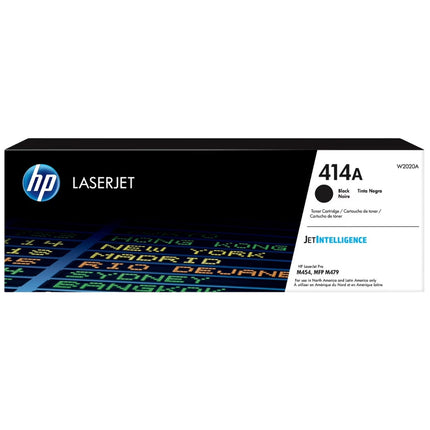Genuine HP 414A Standard Yield Black LaserJet Toner Cartridge, W2020A