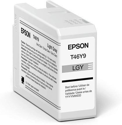 Original Epson T46Y9 Light Gray Standard Yield Ink Cartridge