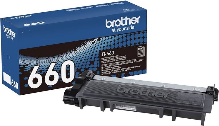 Brother TN660 High Yield Black Toner Cartridge
