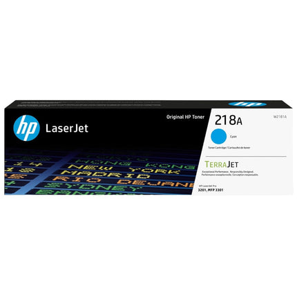 Original HP 218A Standard Yield Cyan Toner Cartridge, W2181A