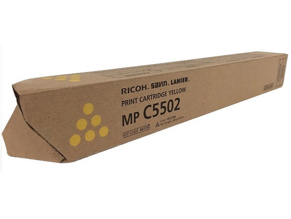 Original Ricoh MPC5502 Standard Yield Yellow Toner Cartridge, 841752