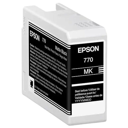 Original Epson 770 Standard Yield Matte Black Ink Cartridge, T770820