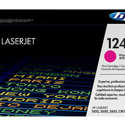 HP 124A High Yield Magenta LaserJet Toner Cartridge, Q6003A