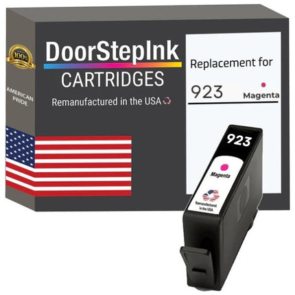DoorStepInk Brand for HP 923 Standard Yield Magenta Remanufactured in the USA Ink Cartridge,4K0T1LN