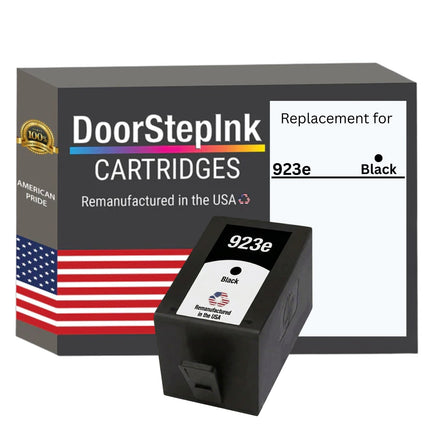 DoorStepInk Brand for HP 923e High Yield Black Remanufactured in USA Ink Cartridge, 4K0T7LN