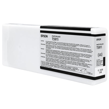 Genuine Epson T5911 Photo Black UltraChrome K3 Ink Cartridge, T591100