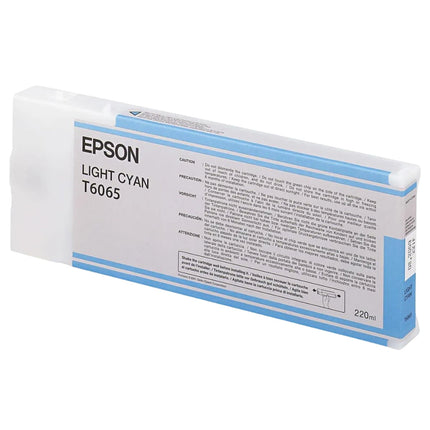 Original Epson 220ml UltraChrome K3 Light Cyan Ink Cartridge, T606500