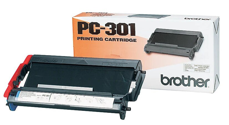 Genuine Brother PC-301 Black Thermal Transfer Fax Cartridge
