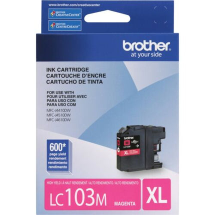 New Genuine Brother LC103XL High Yield Magenta Ink Cartridge